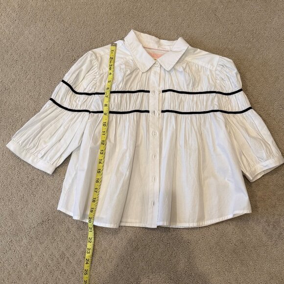 Anthropologie - Maeve White Blouse - M - Picture 1 of 3